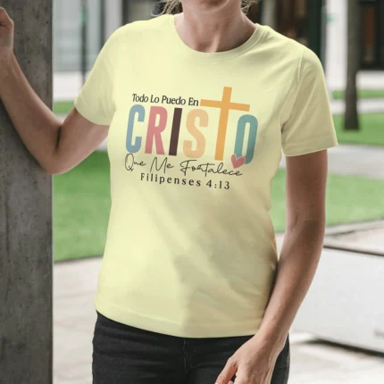 Remera Faith con Diseños Cristianos  Cód. FNF008