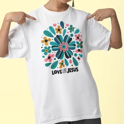 Remera oversize diseño cristiano Cód. OF020